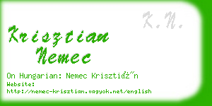 krisztian nemec business card